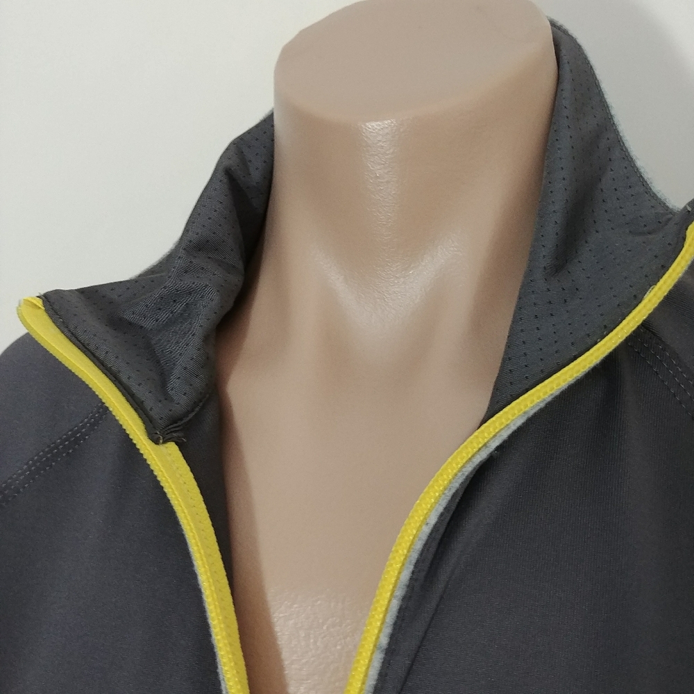 Adidas Climalite Grey Windbreaker Jacket Coat - Picture 3 of 8